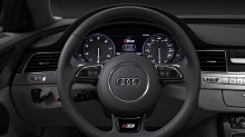 Audi S8 TFSI, Ауди С8, торпеда, руль, приборная панель